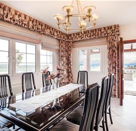 8 Bedroom villa with pool & seaview, near Acharavi, sleeps 16-18